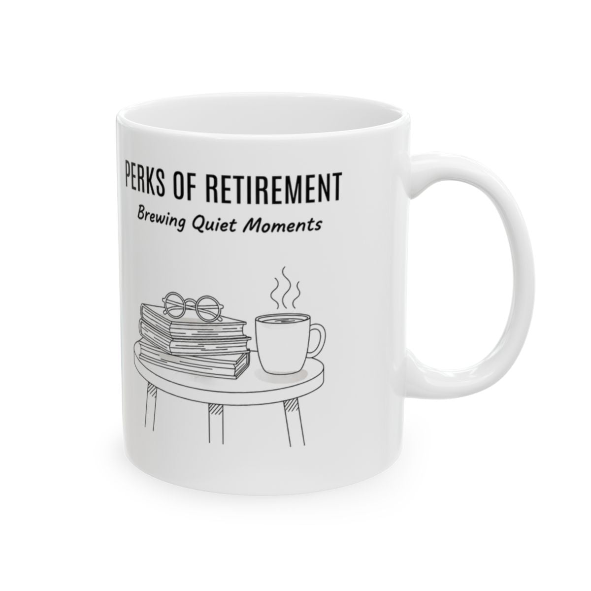 Perks of Retirement Brewing Quiet Moments Mug