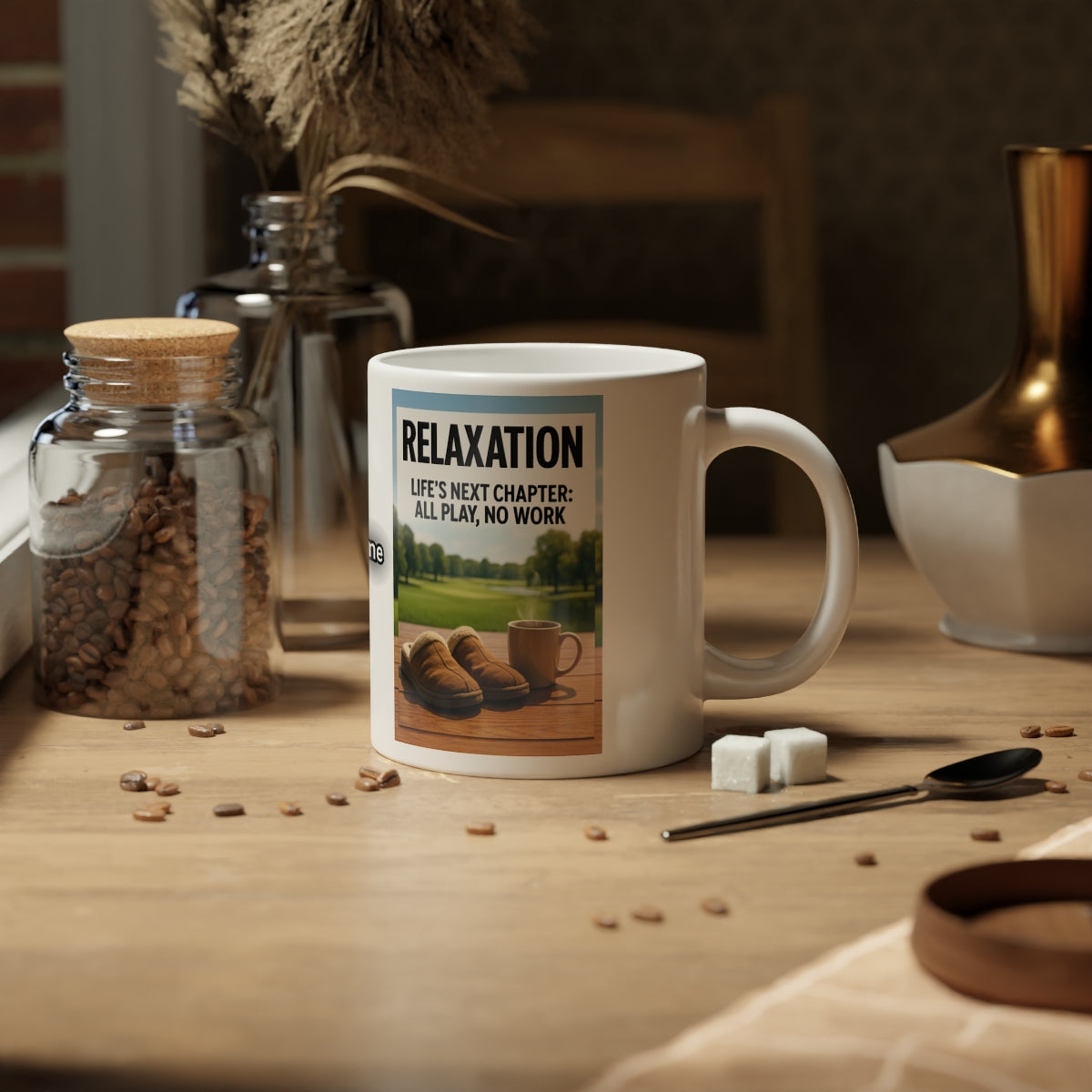 Relaxation Life's Next Chapter All Play No Work Mug