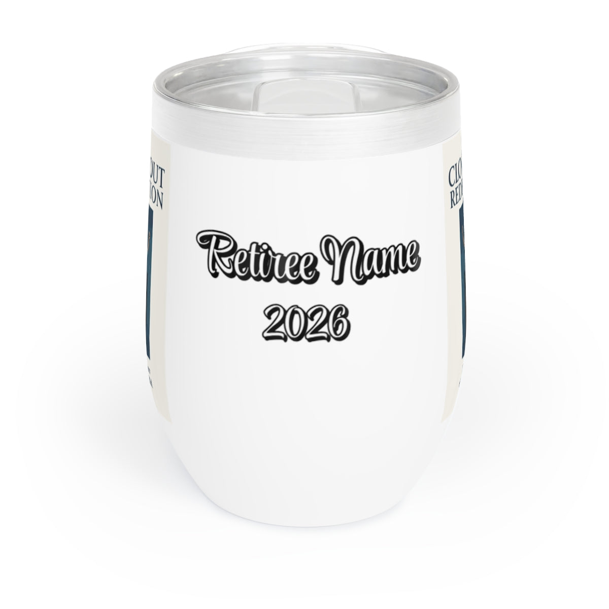 The Clock Out Redemption Freedom Feels Better | Retirement Personalized Wine Tumbler - Retiree Gifts Retirement Party