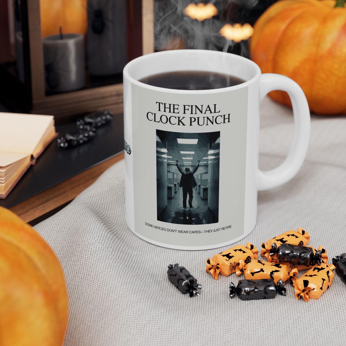 The Final Clock Punch Some Heroes Don't Wear Capes | Personalized Microwavable Ceramic Mugs 11oz 15oz 20oz - Retiree Gifts Retirement Party