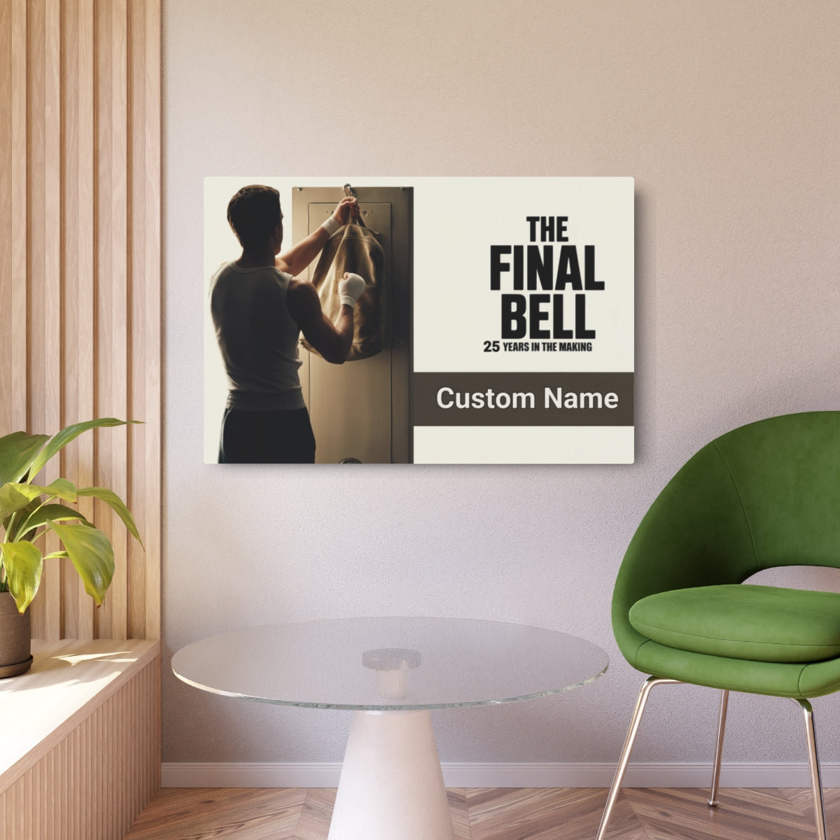 Personalized Boxing The Final Bell Retirement Gift Metal Art Sign - Retiree Gifts Retirement Party
