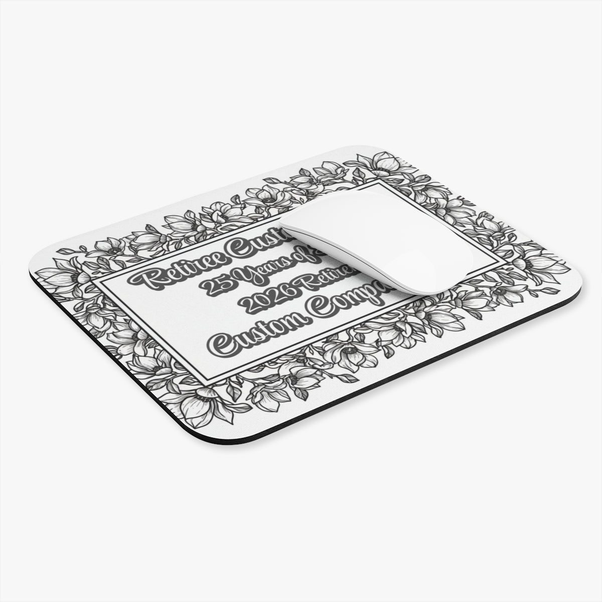 Retiree Grandma 25 Years of Service 2023 Retire Custom Mousepad