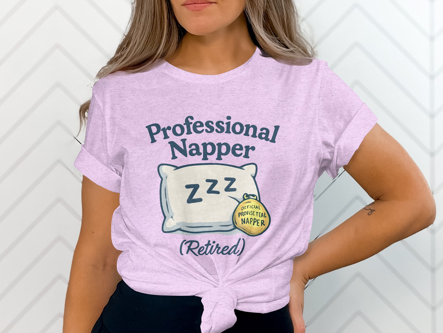 Professional Napper (Retired) | Official Professional Napper | Soft Color Bella T-Shirts - Retiree Gifts Retirement Party