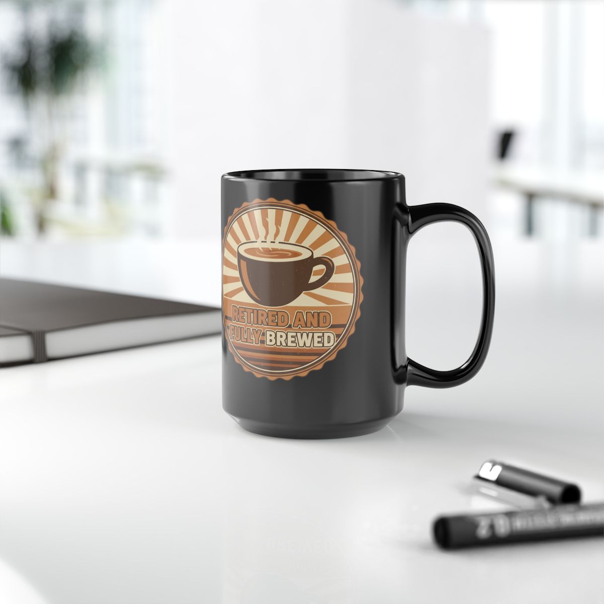 Retired and Fully Brewed Coffee Enjoyment Mug