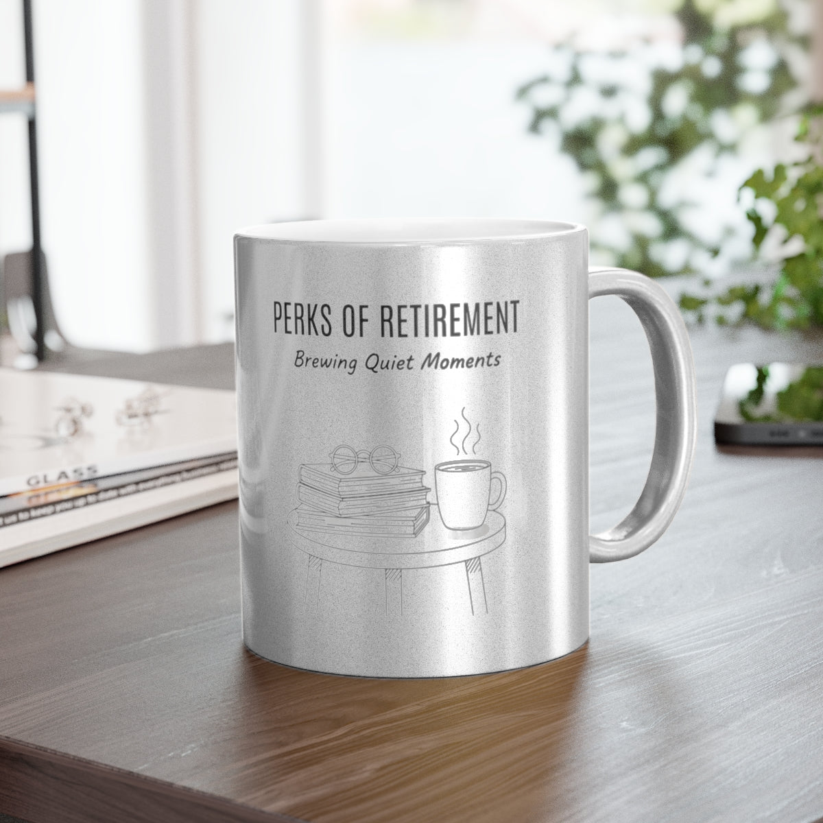Perks of Retirement Brewing Quiet Moments Mug
