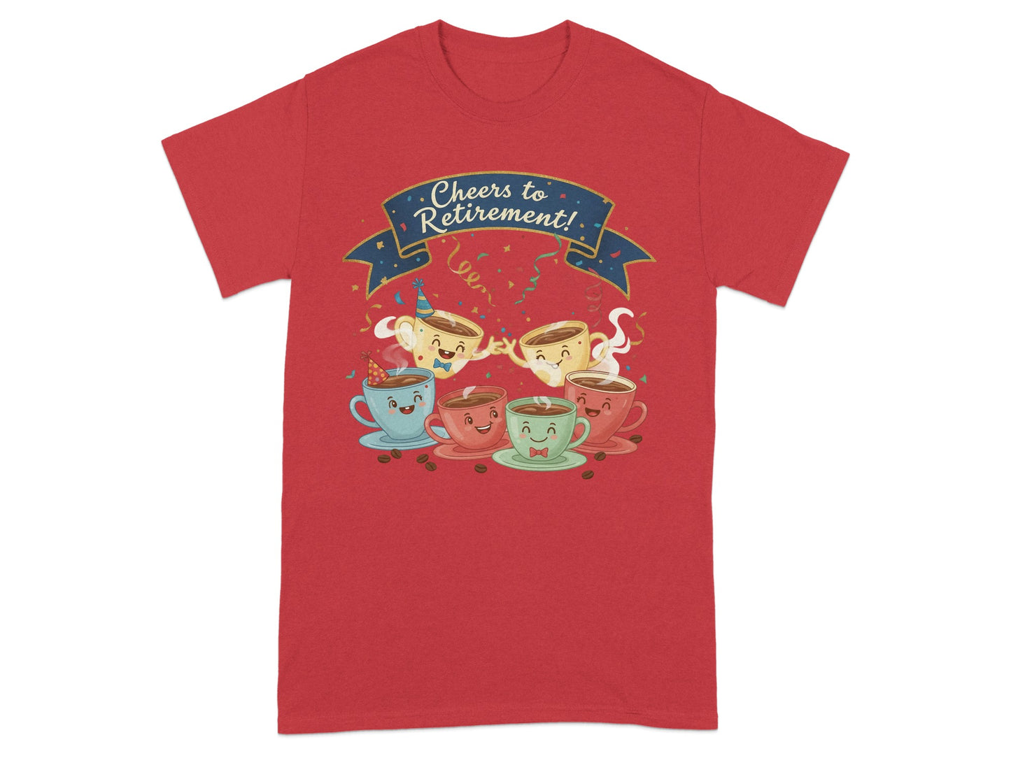 Cheers to Retirement Coffee Celebration Shirt