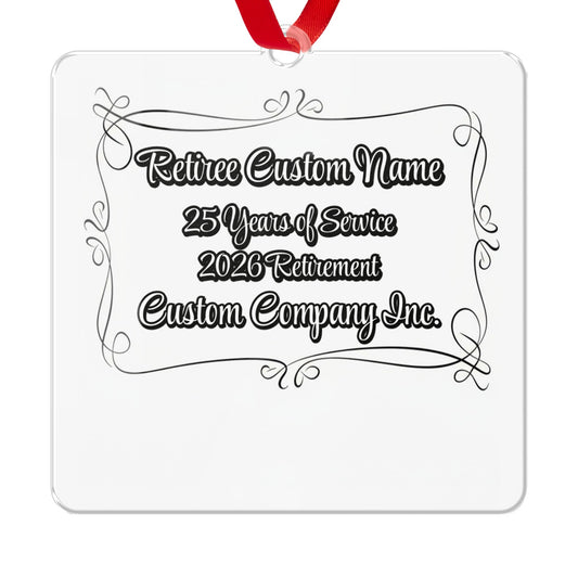 Custom Company Inc 25 Years of Service Retirement product