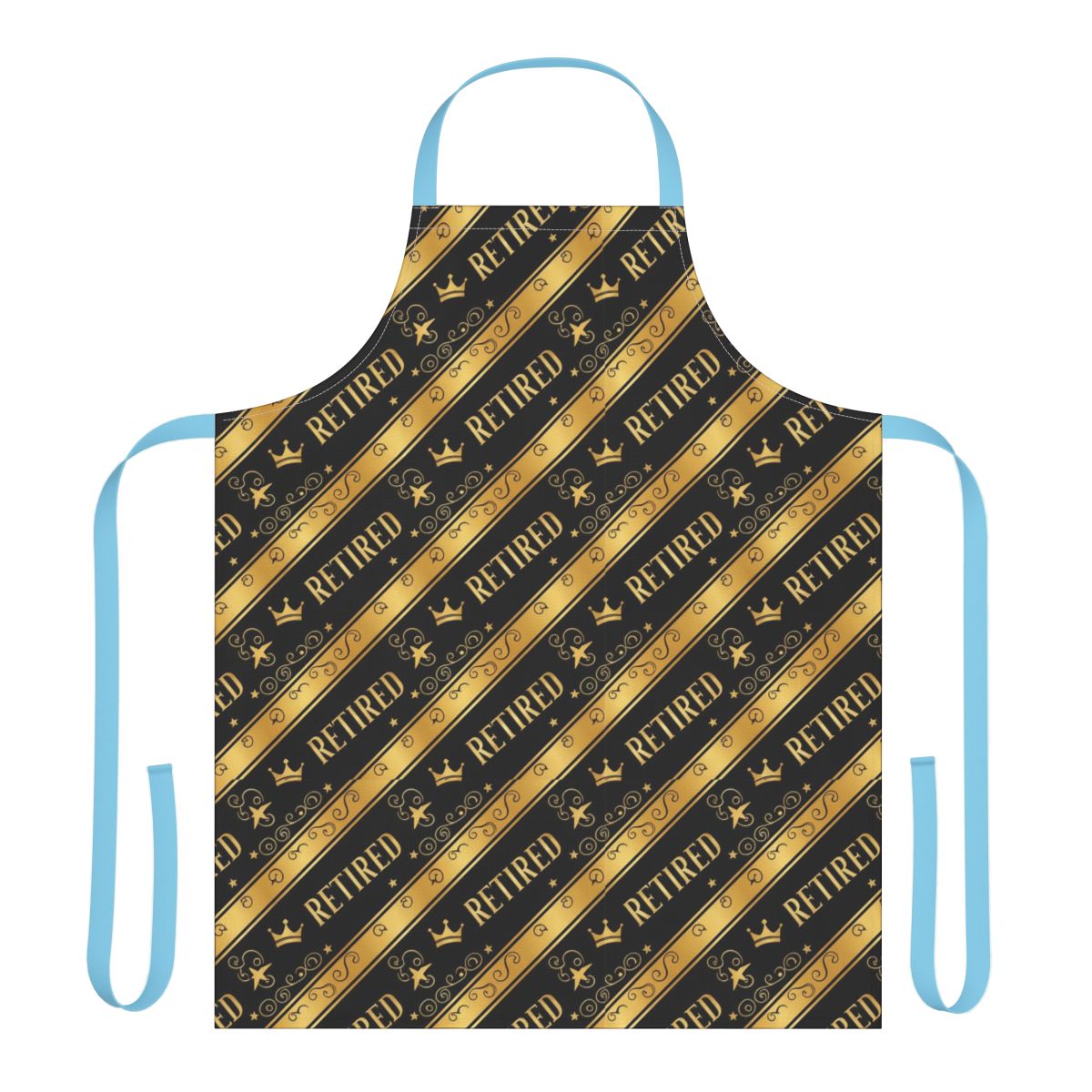 Retired Pattern Black and Gold Apron Celebration