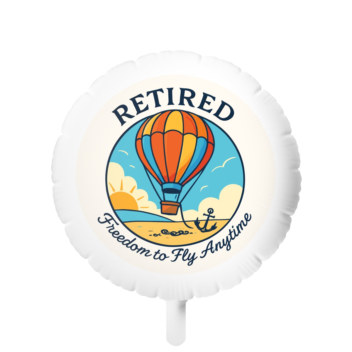 Retired Freedom to Fly Anytime | Retirement Gift  | These mylar balloons capture the essence of retirement Mylar Ballons 11in or 22in - Retiree Gifts Retirement Party