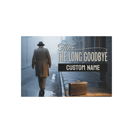 The The Long Goodbye Personalized Retirement Metal Art Sign - Retiree Gifts Retirement Party