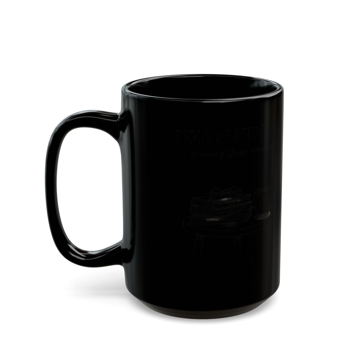 Inspirational Quote Black Ceramic Coffee Mug Gift Item