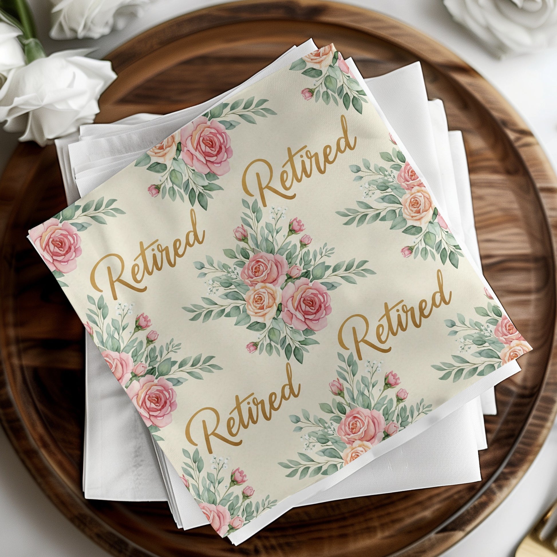 Retired Floral Design Decorative Tissue Paper