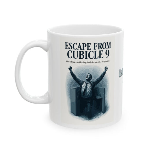 Escape From Cubicle 9 After 50 Years | The Pension | Personalized Microwavable Ceramic Mugs 11oz 15oz 20o - Retiree Gifts Retirement Party