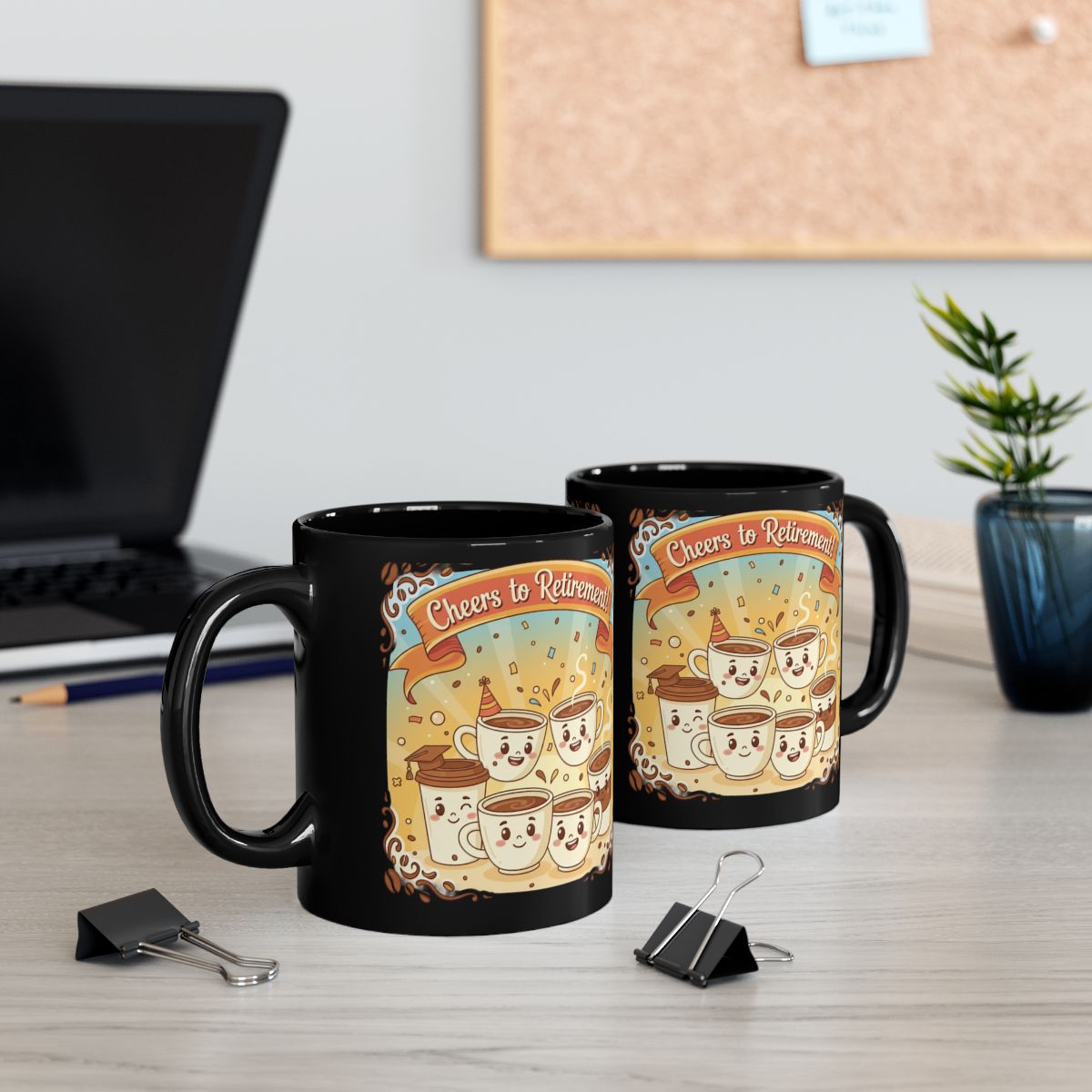 Cheers to Retirement Cats Collectible Coffee Mug