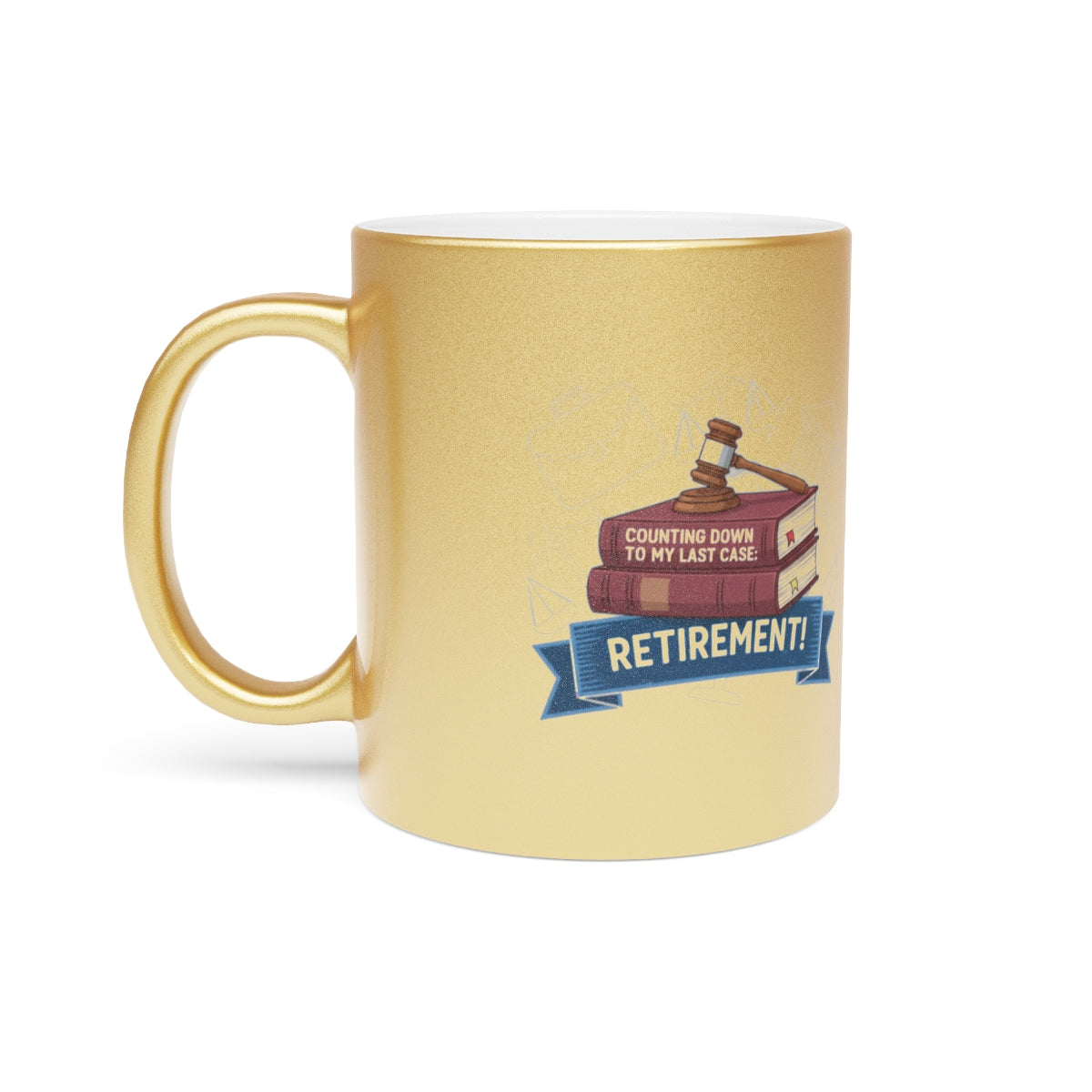 Counting Down to My Last Case Retirement | Fun Gift for Retiring Professionals Gold Silver Black Access Mugs - Retiree Gifts Retirement Party