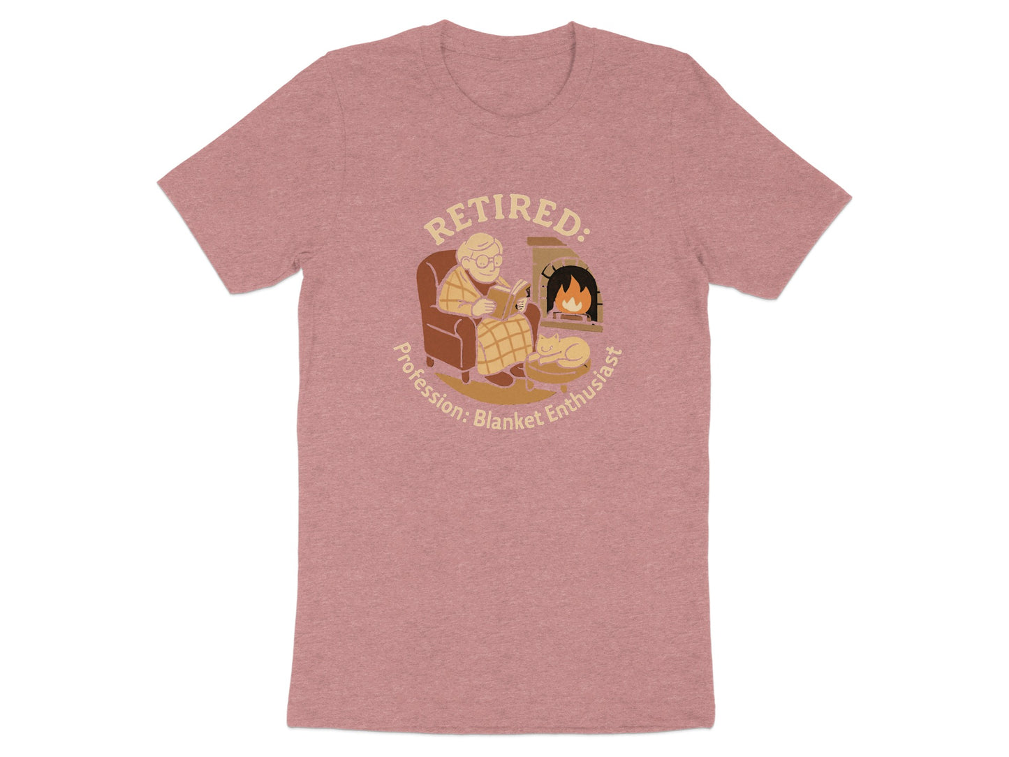 Retired Profession Blanket Enthusiast | Personalized | Perfect Soft Color Bella T-Shirts - Retiree Gifts Retirement Party