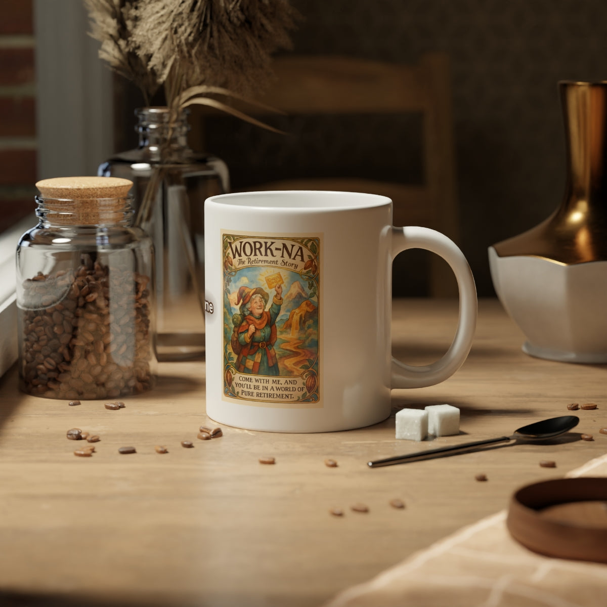 Vintage Work-NA Coffee Mug Decorative Art Design