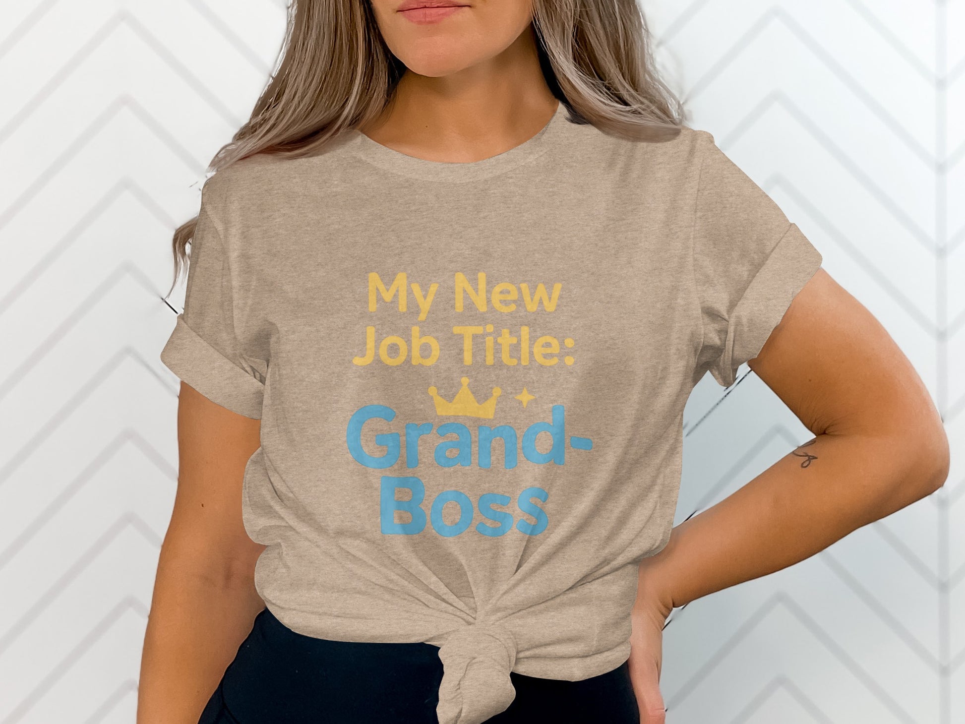 My New Job Title Grand Boss | Show off Retirement Role | Soft Color Bella T-Shirts - Retiree Gifts Retirement Party