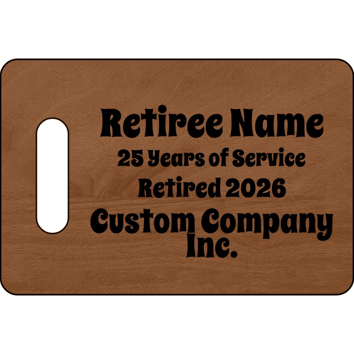 Custom Retiree Name Plaque for Years of Service