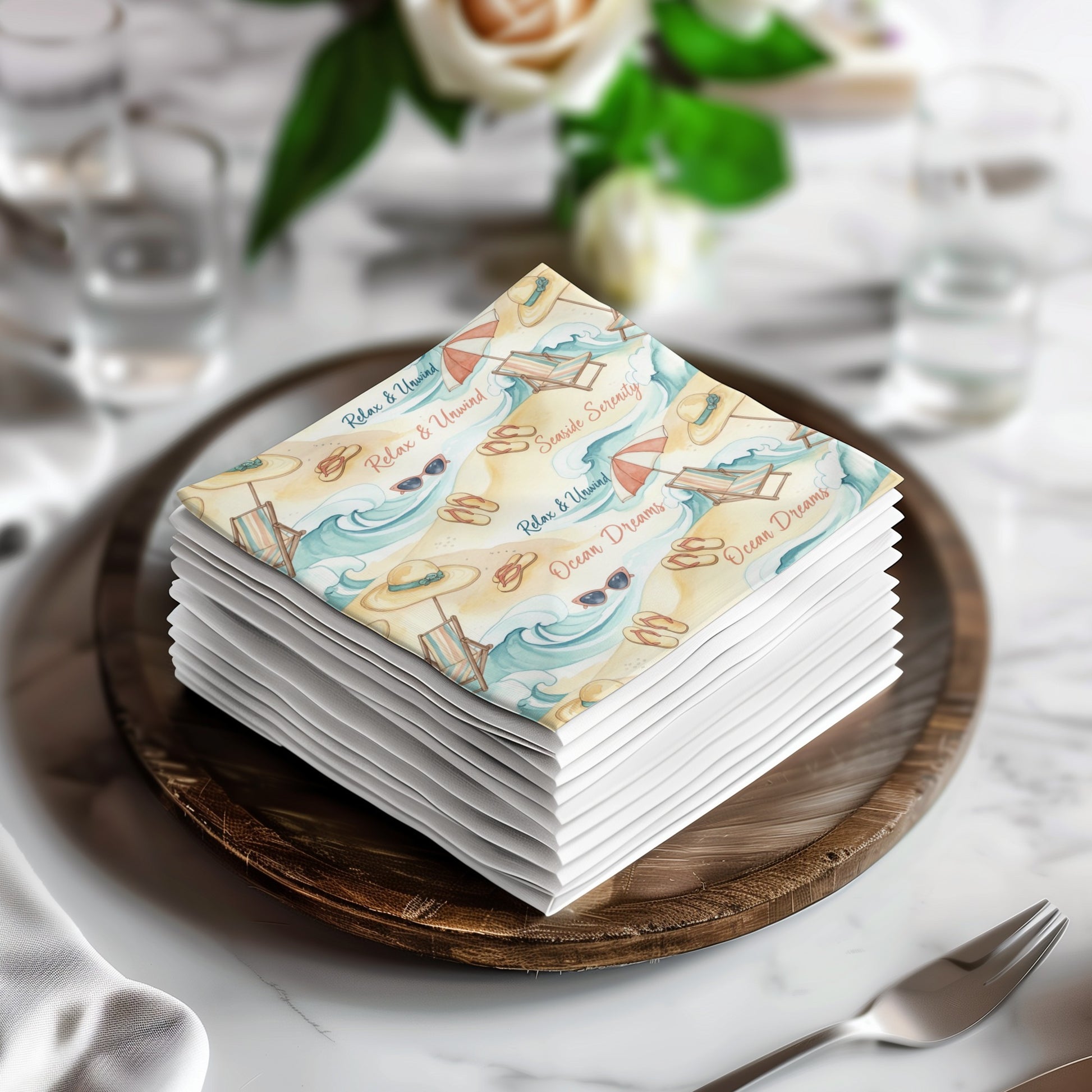 Elegant Ocean Dreams Beach Theme Party Decoration