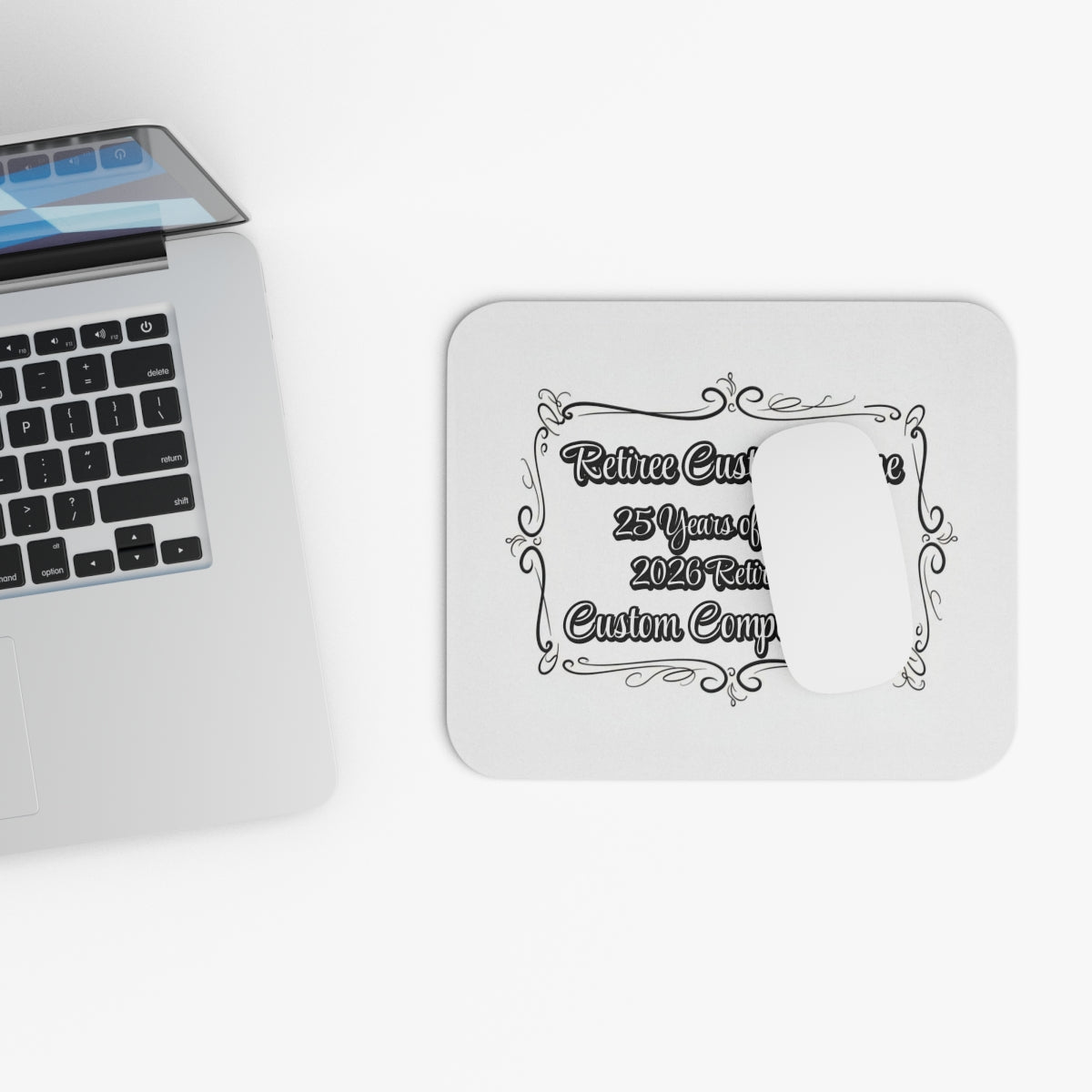 Retiree Custom 25 Years of Service 2026 Retirement Mousepad