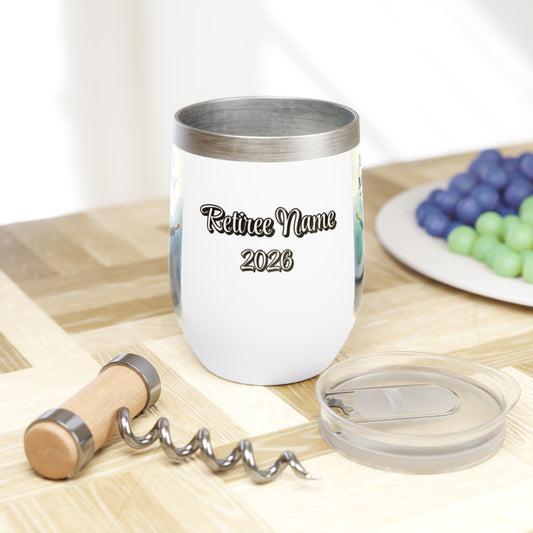 Escape From Monday | No alarms no emails no problem Personalized Wine Tumbler - Retiree Gifts Retirement Party