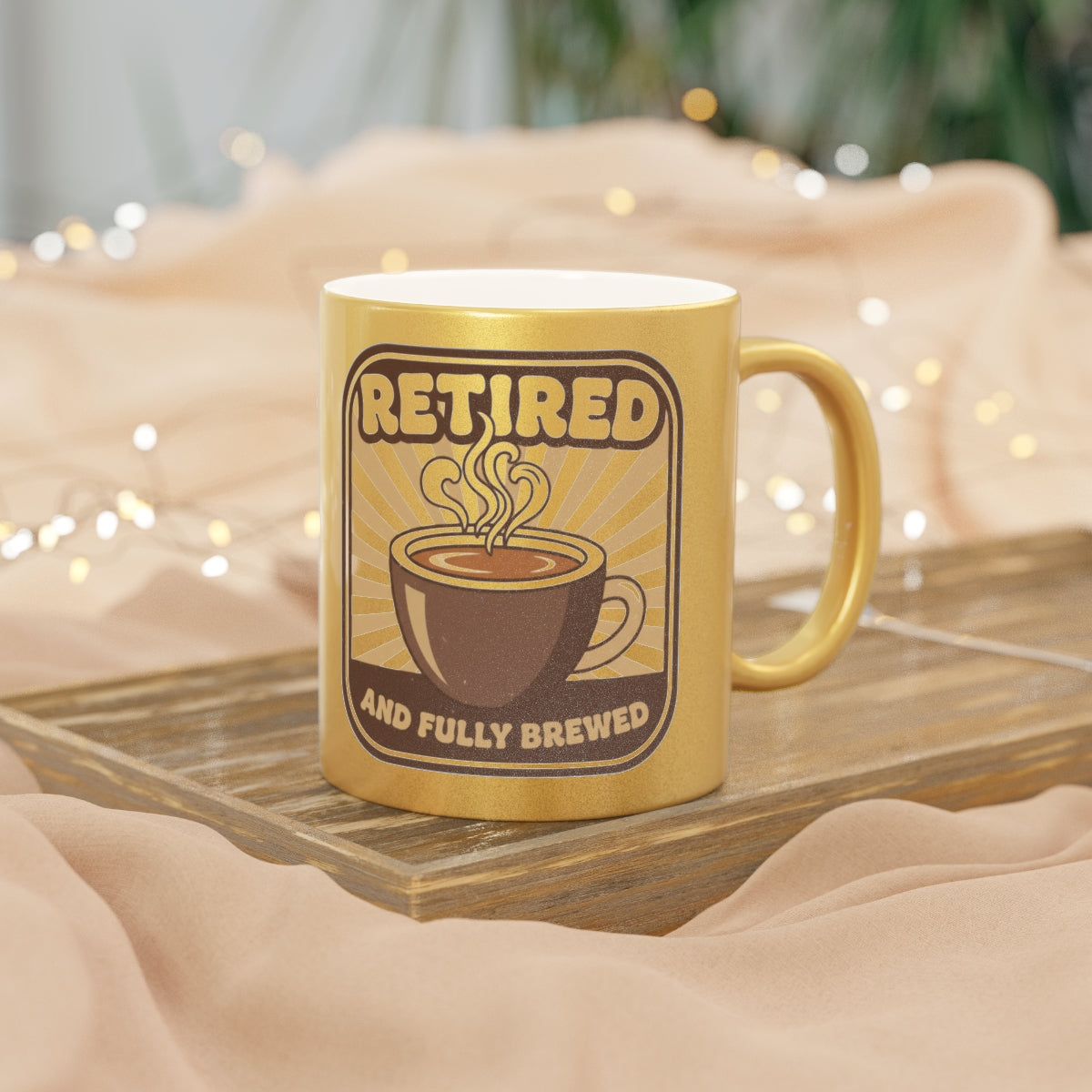 Retired and Fully Brewed Coffee Mug for Relaxing Moments