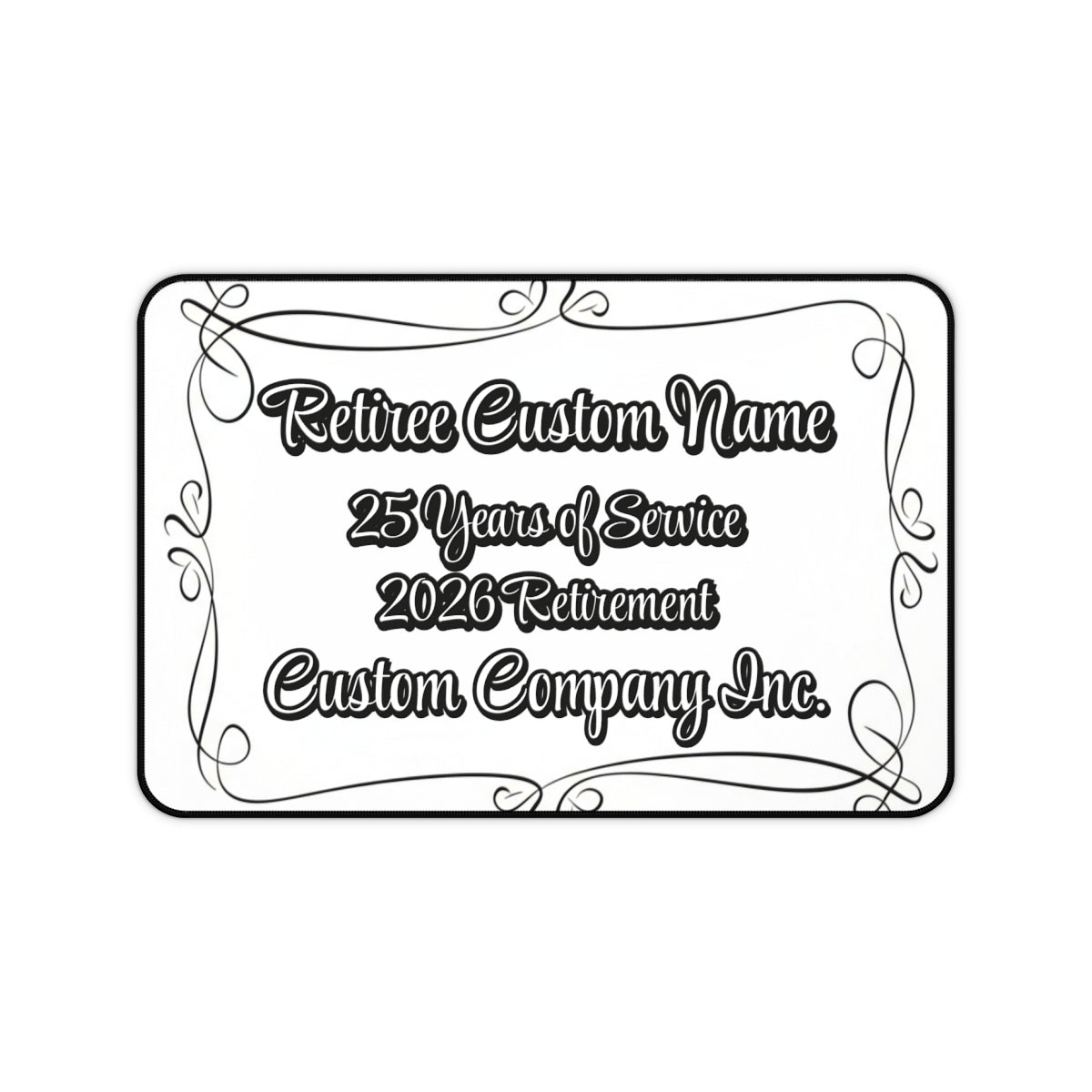 Retiree Custom Name 2026 Retirement Custom Company Inc. Decor