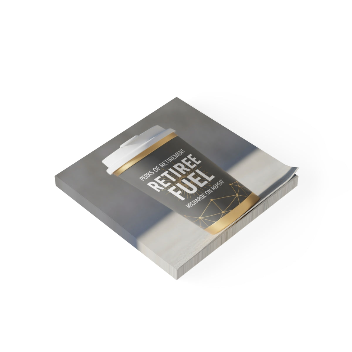 Humorous Retiree Fuel Coffee Cup Image Book