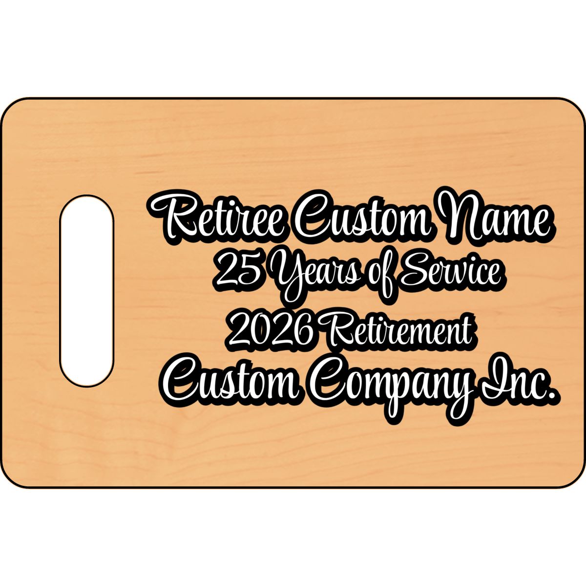 Retiree Custom Name 25 Years of Service Retirement Gift
