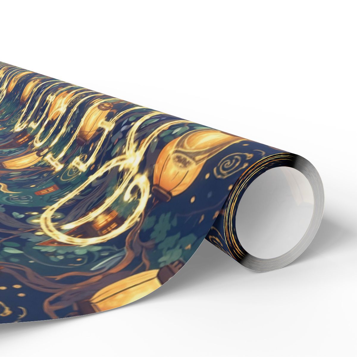 Enchanting Lantern Forest Wallpaper Roll for Home Decor