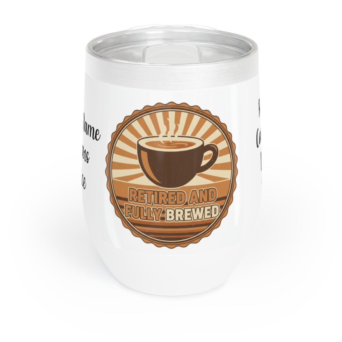 Retired and Fully Brewed with Coffee Graphic Mug
