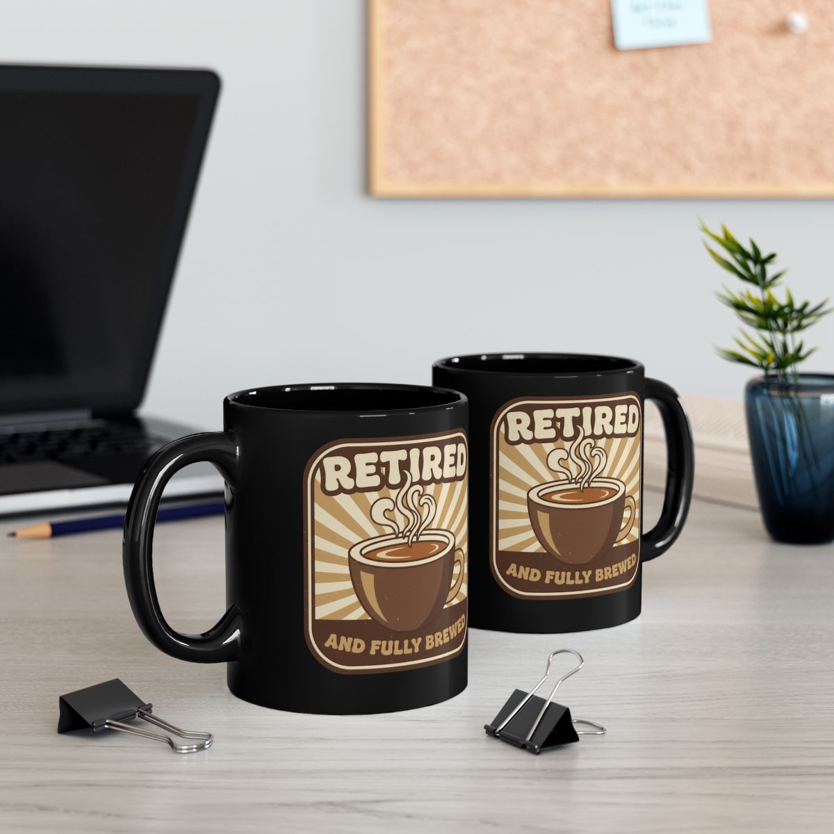 Retired and Fully Brewed Coffee Mug Retirement Gift