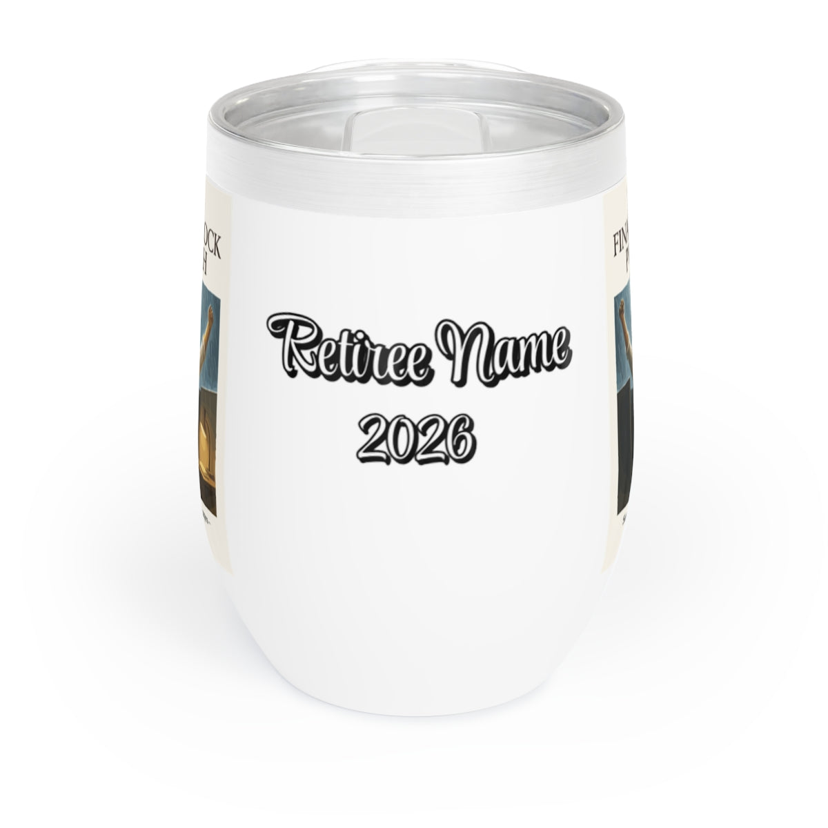 The Final Clock Punch Some Heroes Just Retire Personalized Wine Tumbler - Retiree Gifts Retirement Party