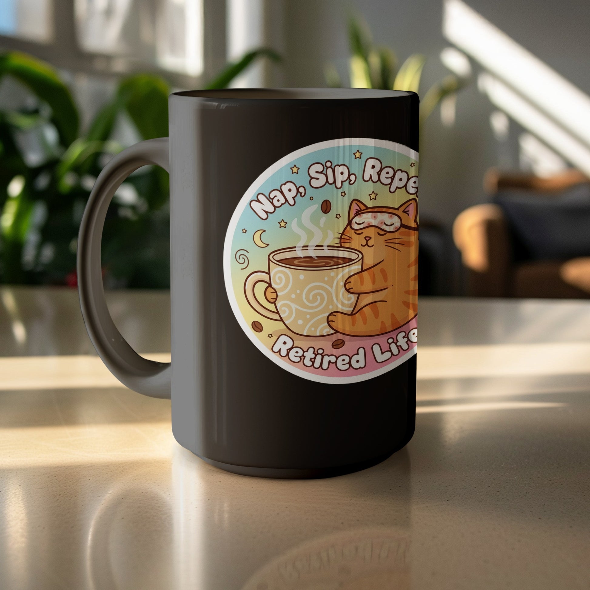 Nap Sip Repeat Retired Life Coffee Mug