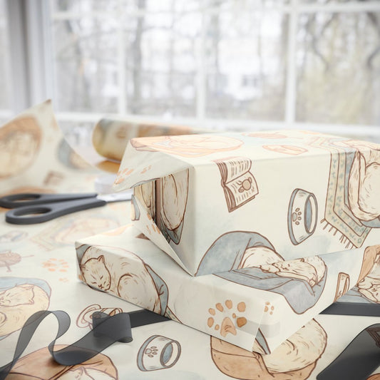Cute Cat Themed Wrapping Paper for All Occasions