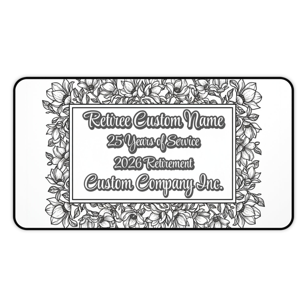 25 Years of Service 2026 Retirement Gift Custom Sign
