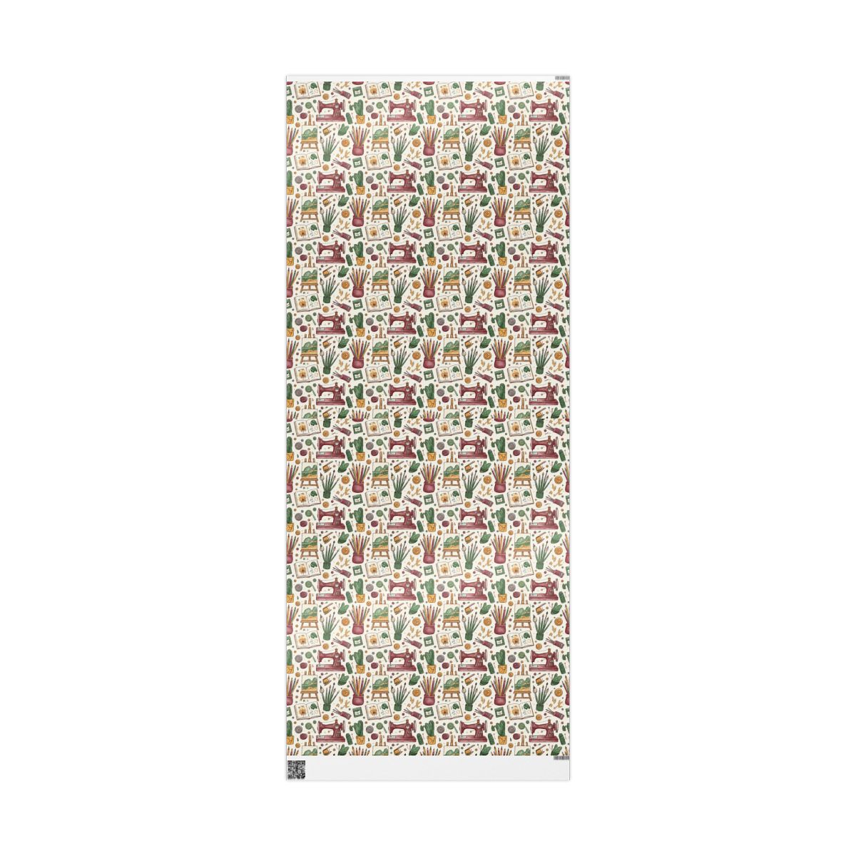 Vintage Holiday Themed Gift Wrap Roll