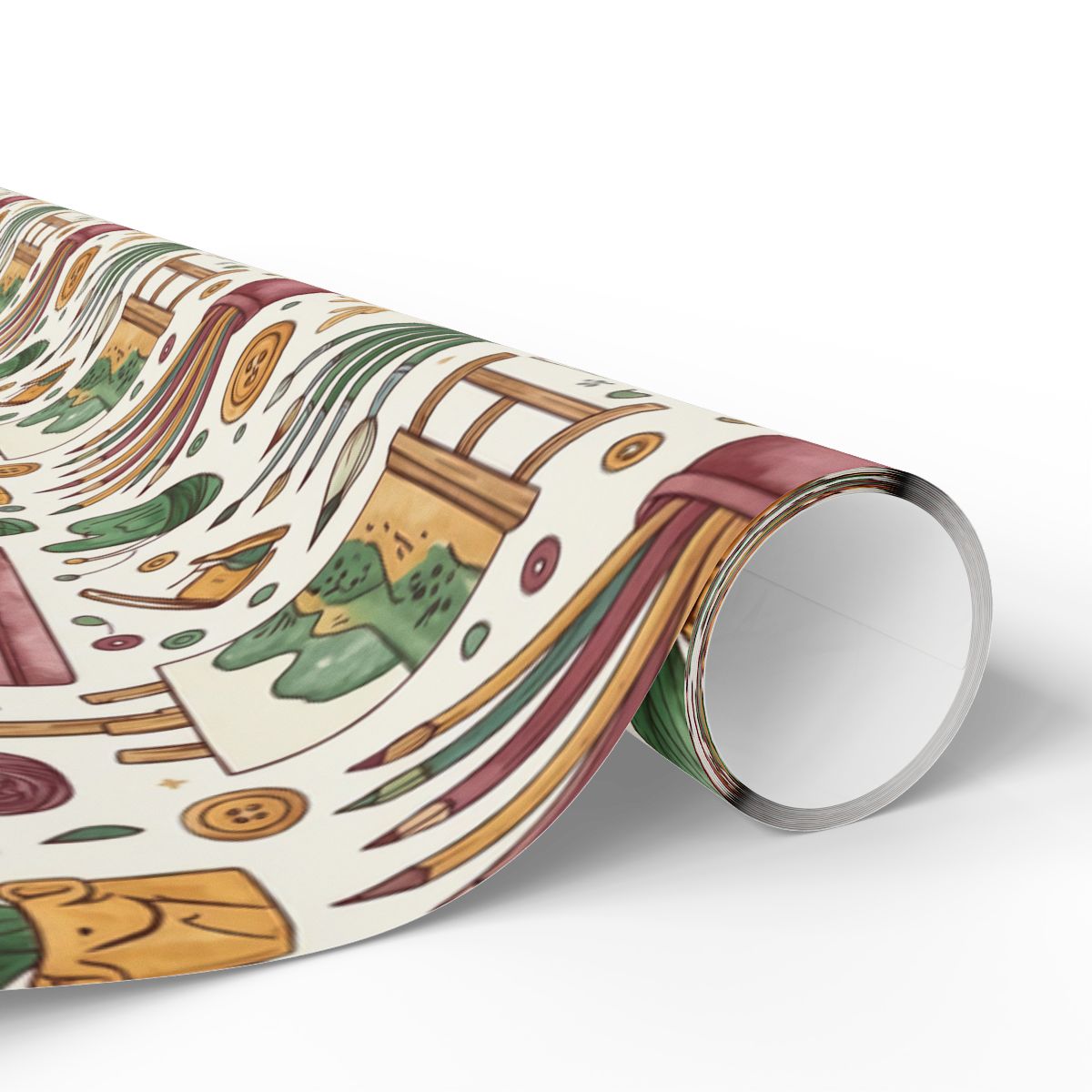 Festive Wrapping Paper with Artistic Design for Gifts