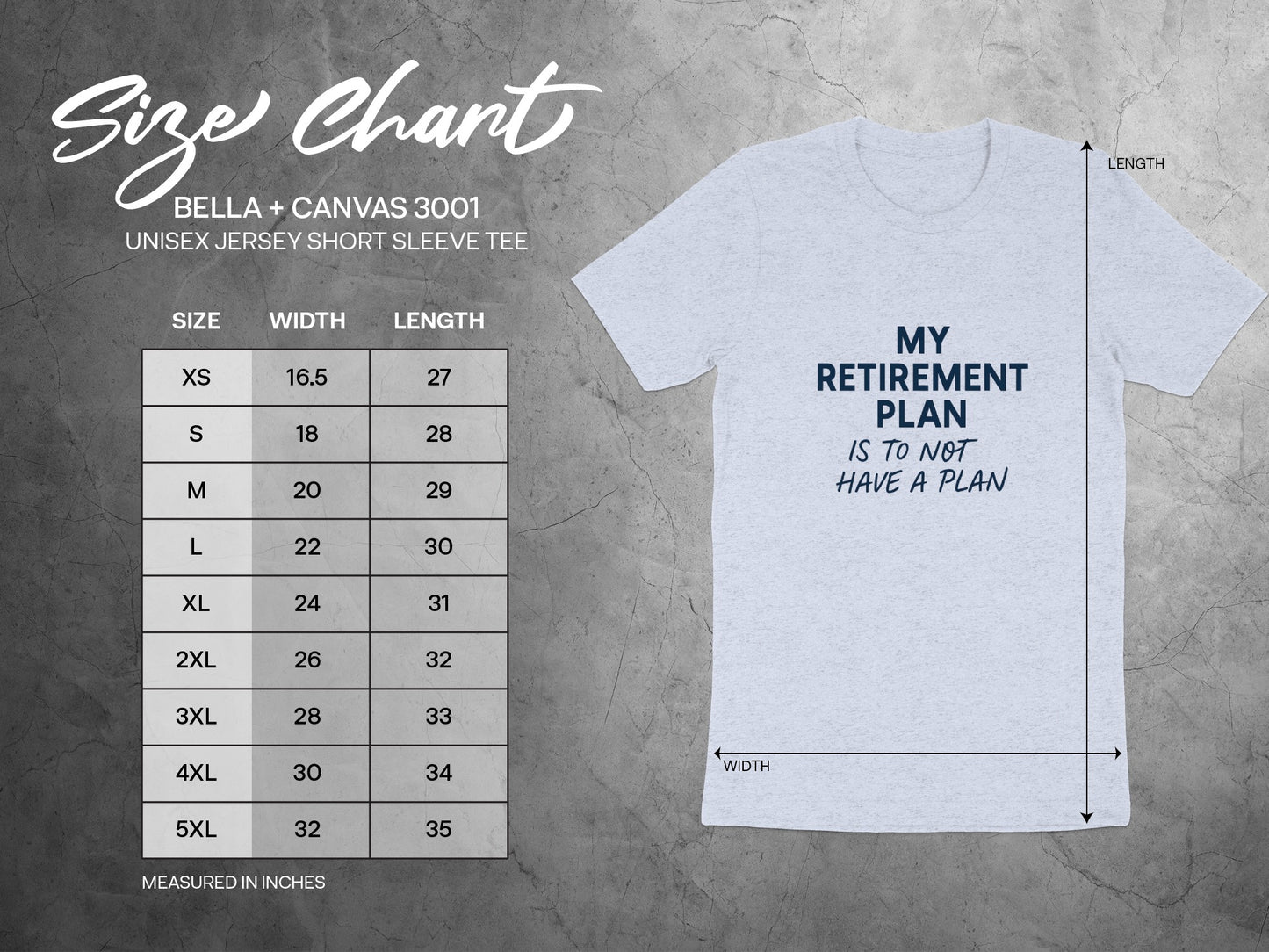 My Retirement Plan T-Shirt Funny Quote | Is To Not Have Plan | Soft Color Bella T-Shirts - Retiree Gifts Retirement Party