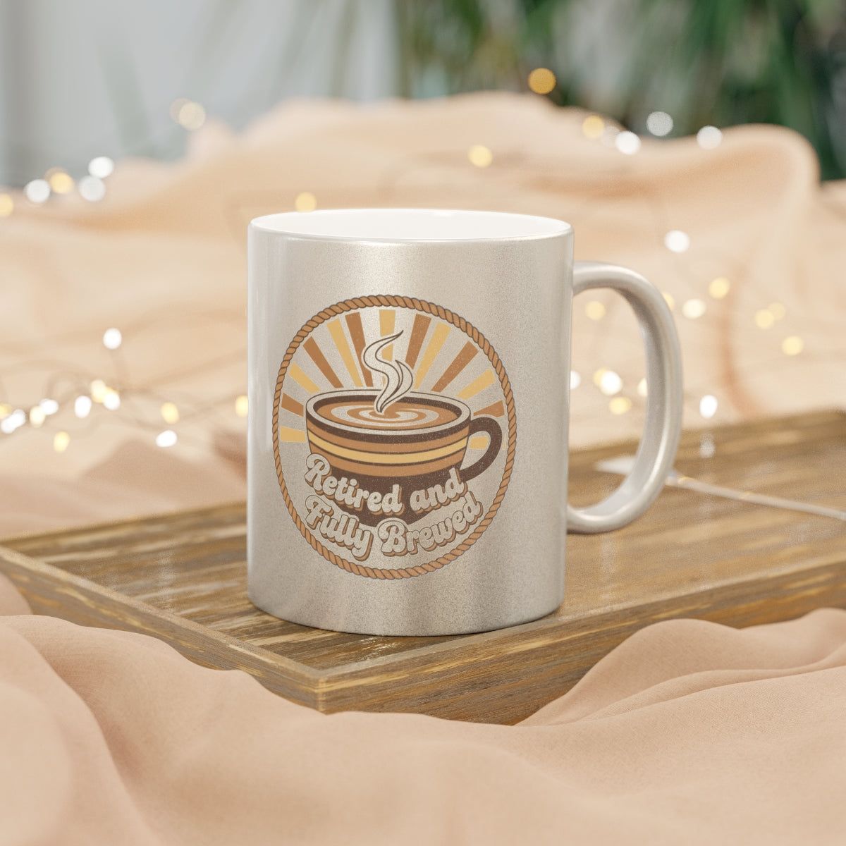 Retired and Fully Brewed Coffee Lover Mug Gift