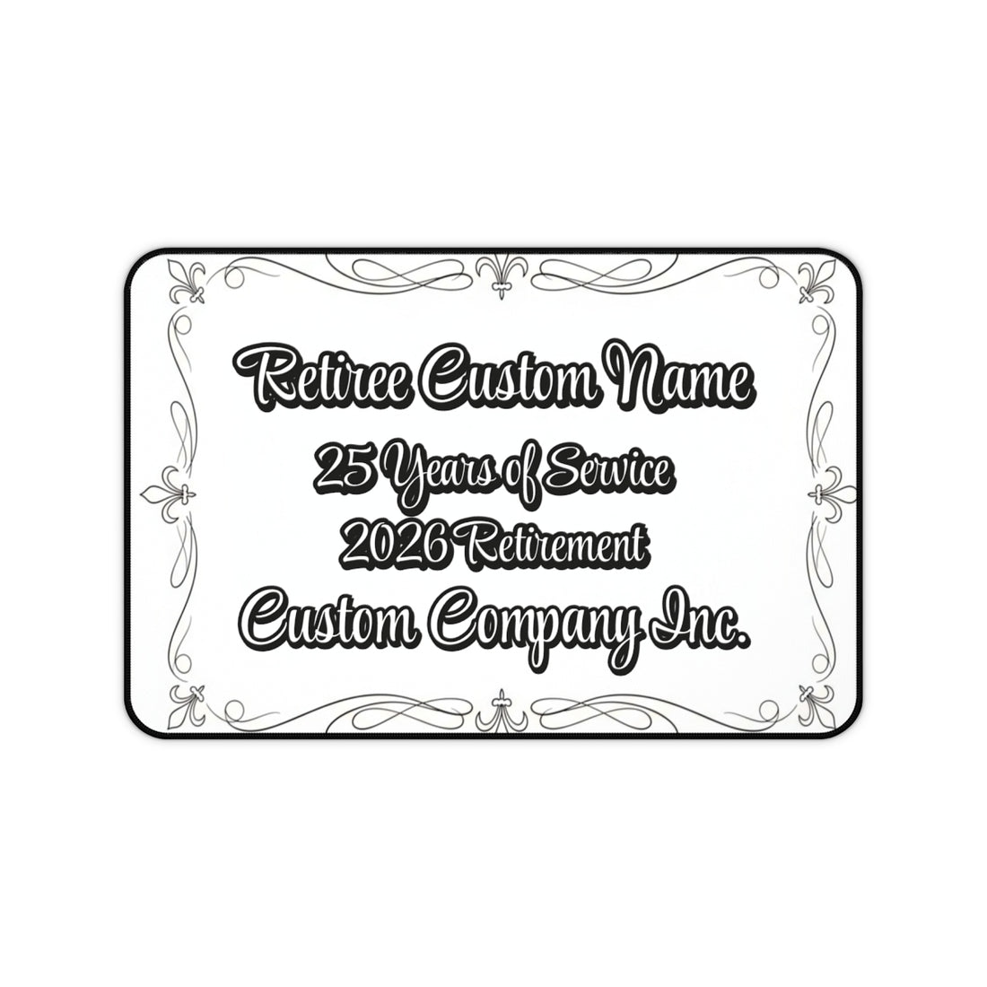 Personalized Retirement Plaque for Retirees Custom Name