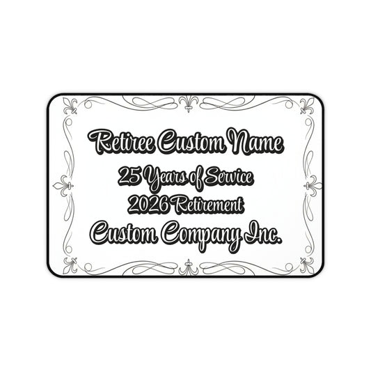 Personalized Retirement Plaque for Retirees Custom Name