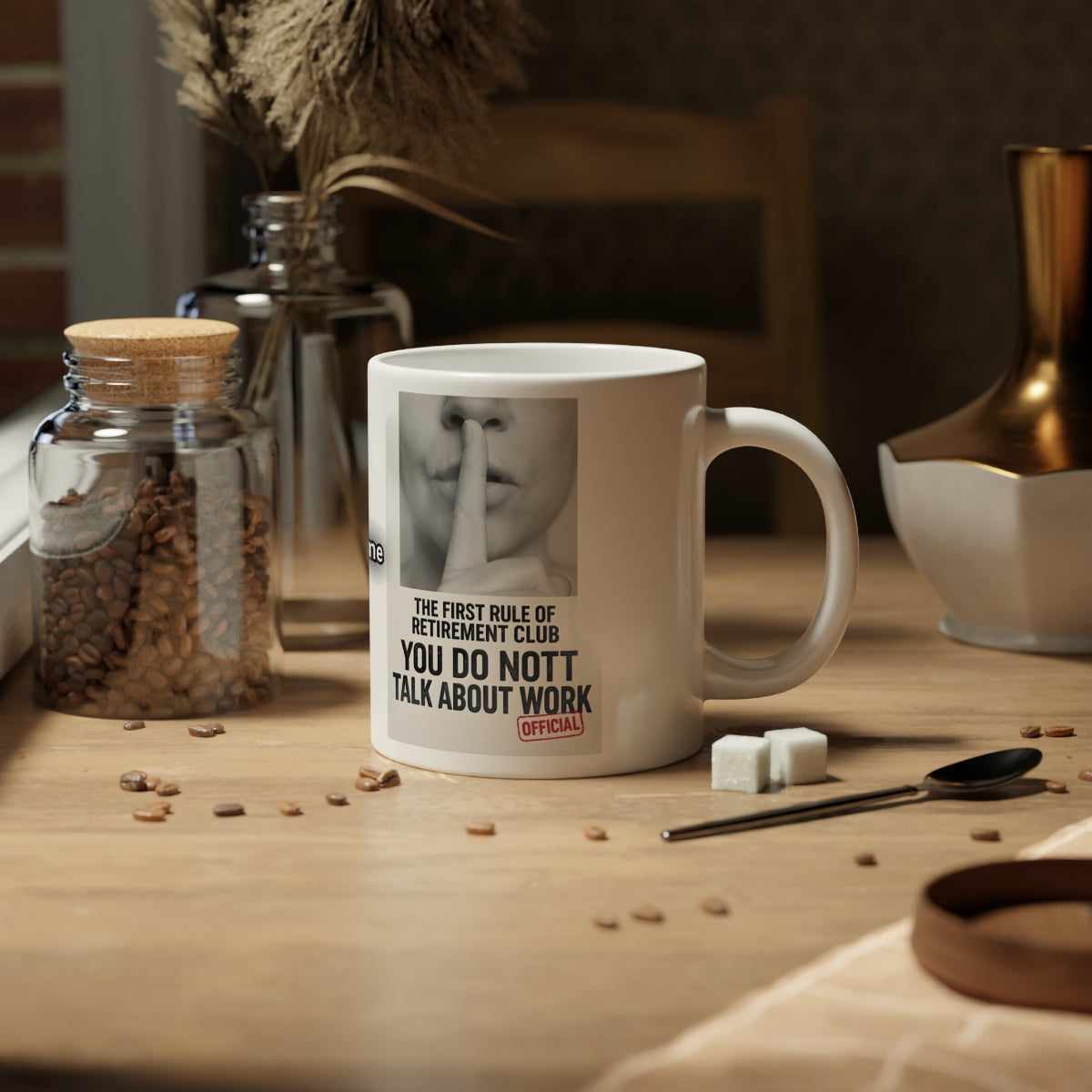 The First Rule Of Retirement Club You Do not Talk About Work Mug