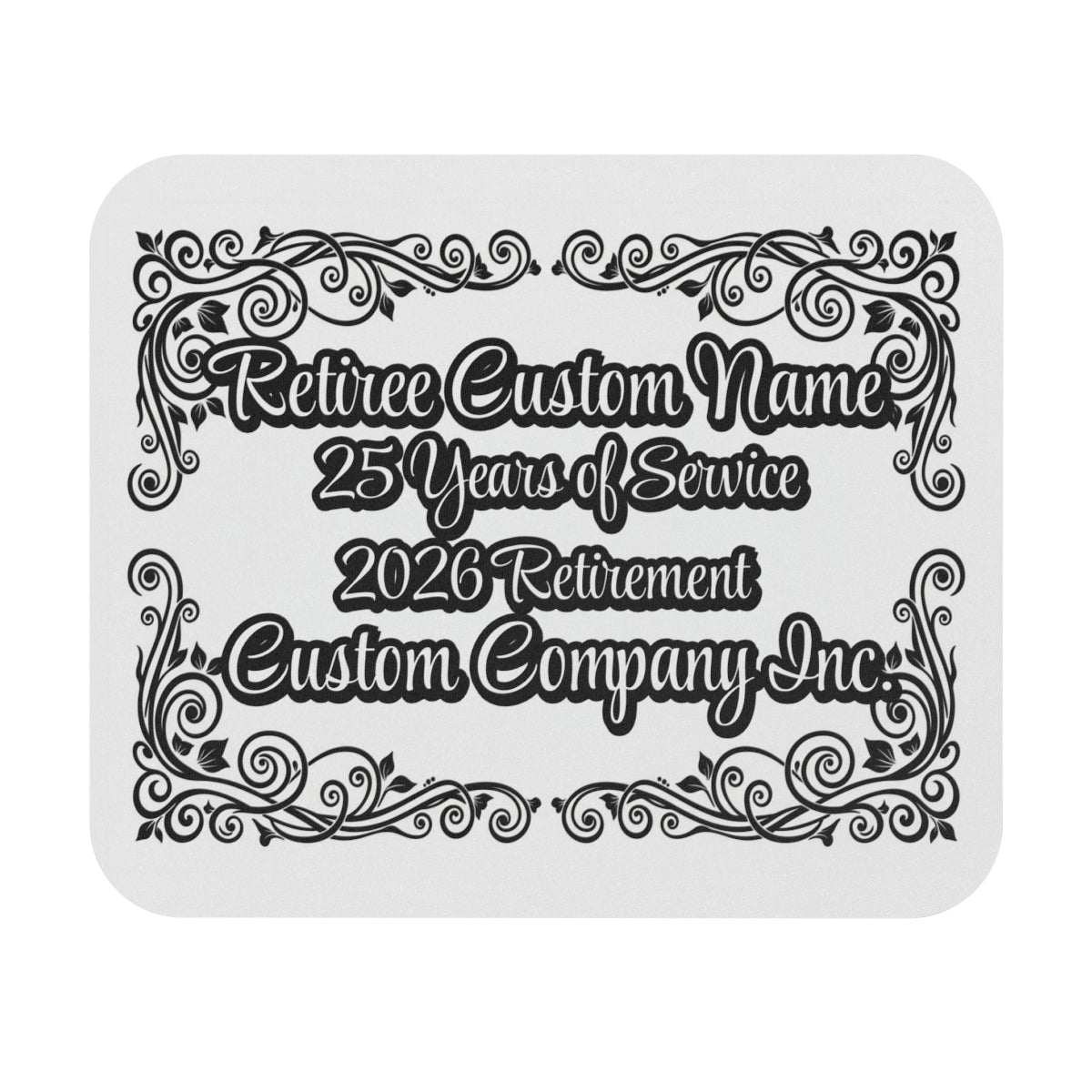 Customized Retirement Plaque for 25 Years of Service