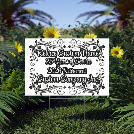 25 Years Service Retirement Poster Custom product