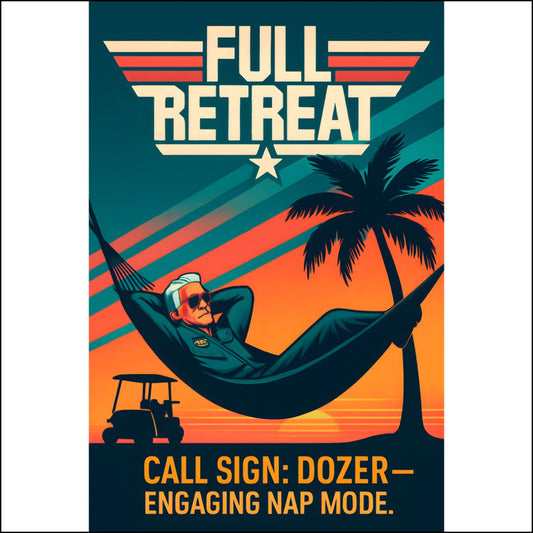 Full Retreat Call Sign Dozer Engaging Nap Mode | Funny Gift | Present For Retiree Custom Cut Acrylic Ornaments - Retiree Gifts Retirement Party