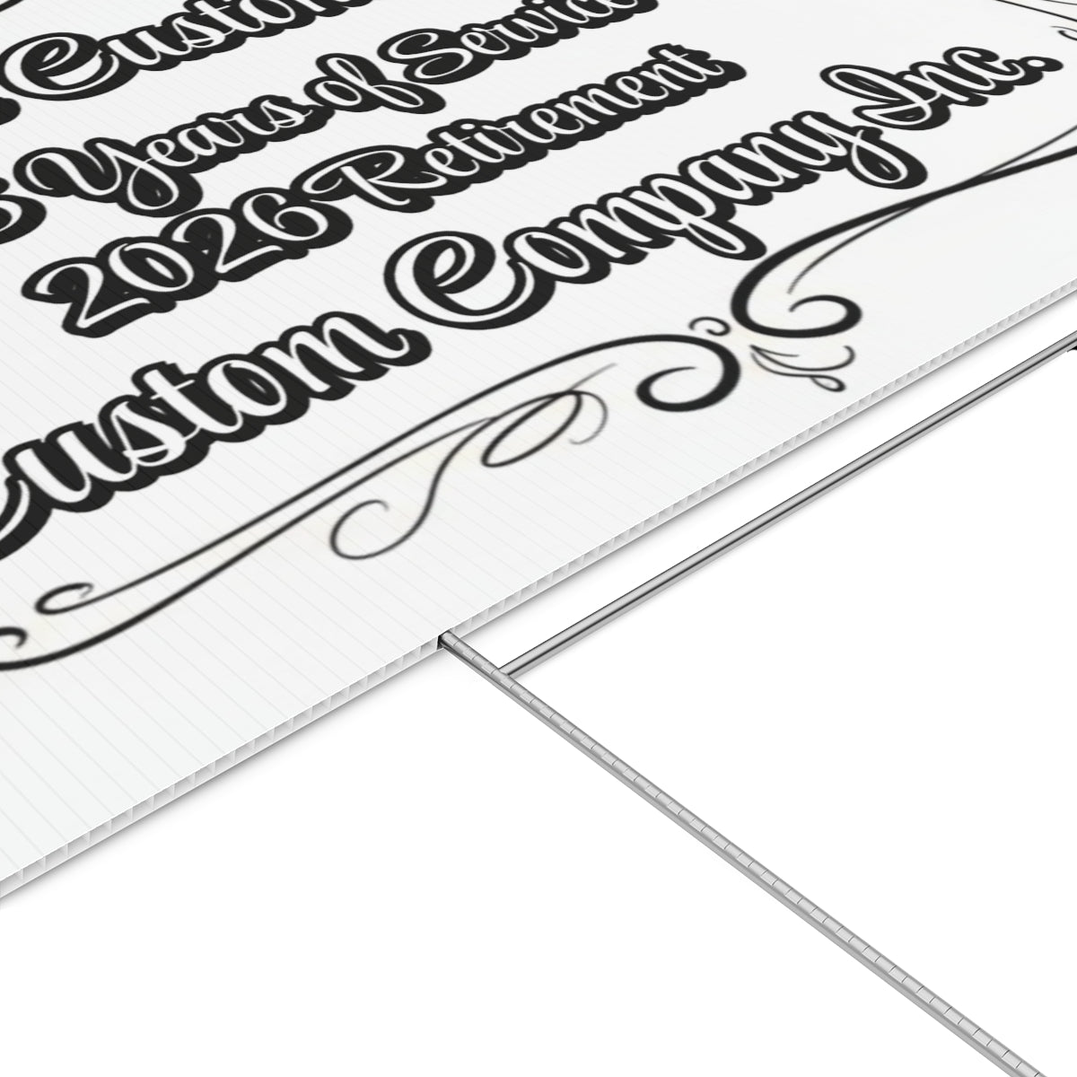 Custom Company Inc Retirement Yard Sign product