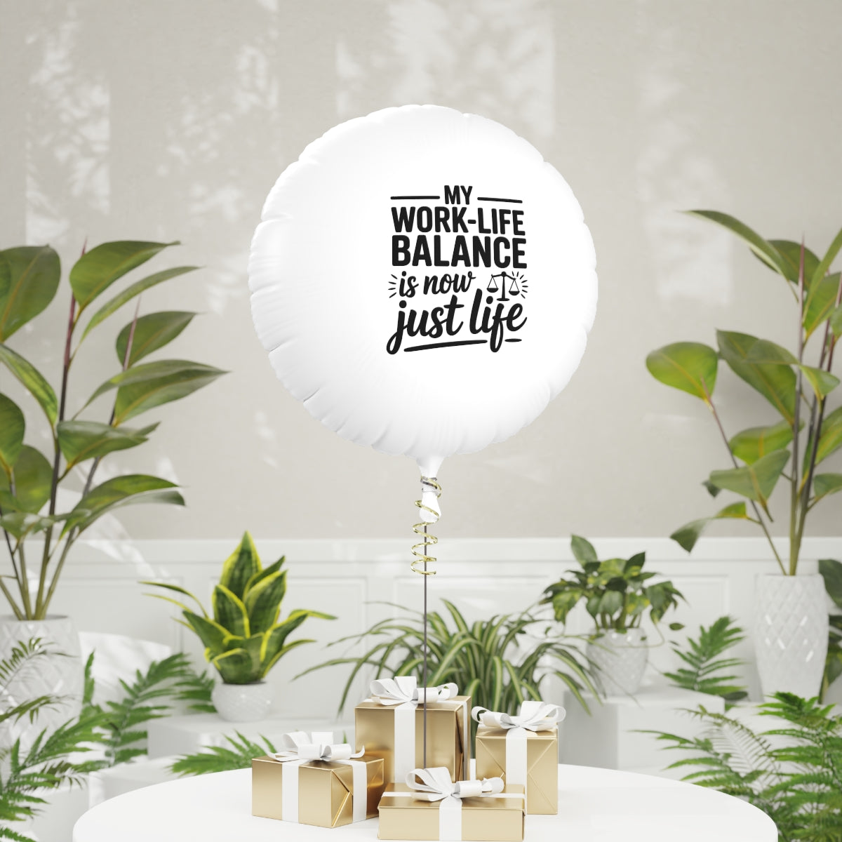My Work-Life Balance Is Now Just Life 22in or 11in Mylar Ballons - Retiree Gifts Retirement Party