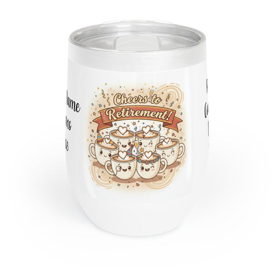 Cheers to Retirement Cute Coffee Mugs Design Tumbler